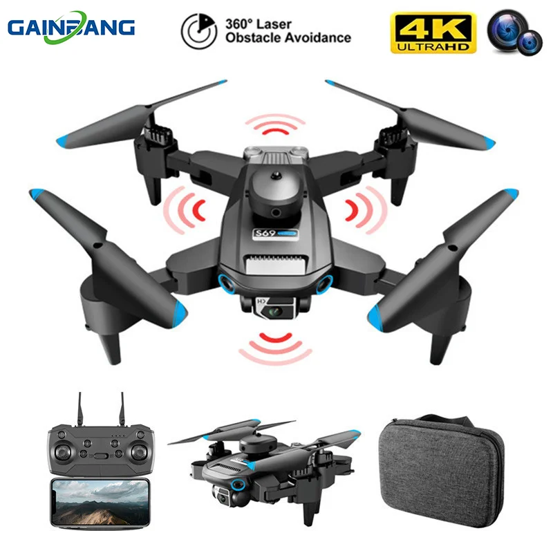 

S69 Drone 4K HD Dual Camera 5G WIFI FPV Obstacle Avoidance Altitude Hold Aerial Photography Helicopter Foldable RC Quadcopter