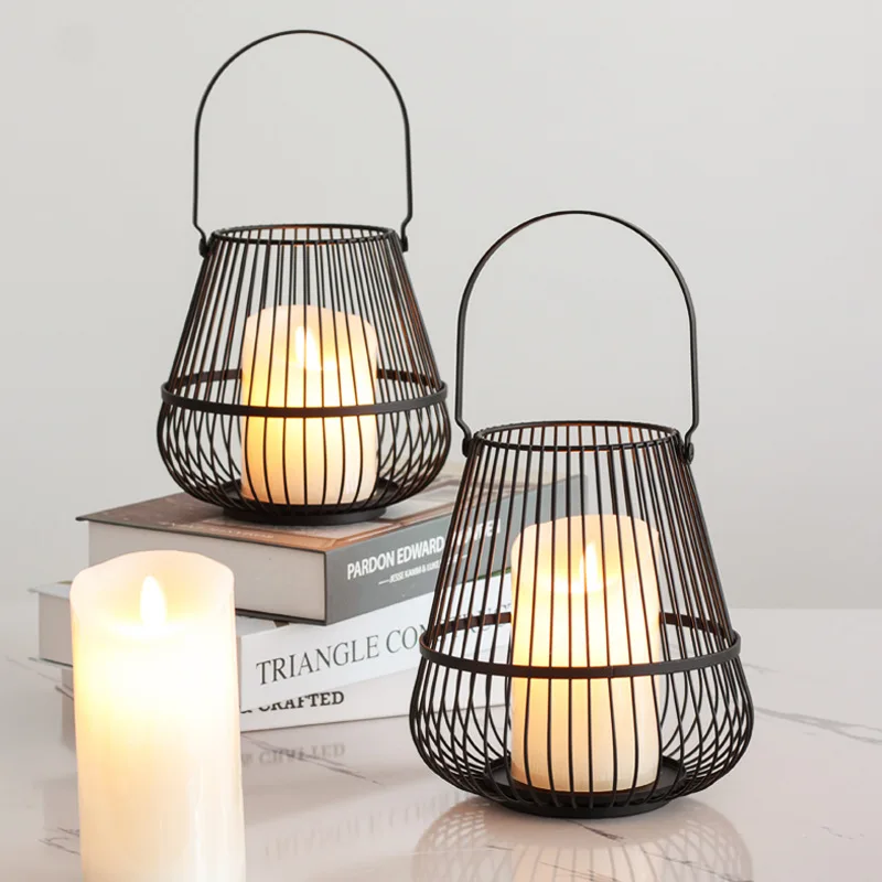 Portable Outdoor Atmosphere Lantern Hotel Decoration Wind Lamp Ornaments