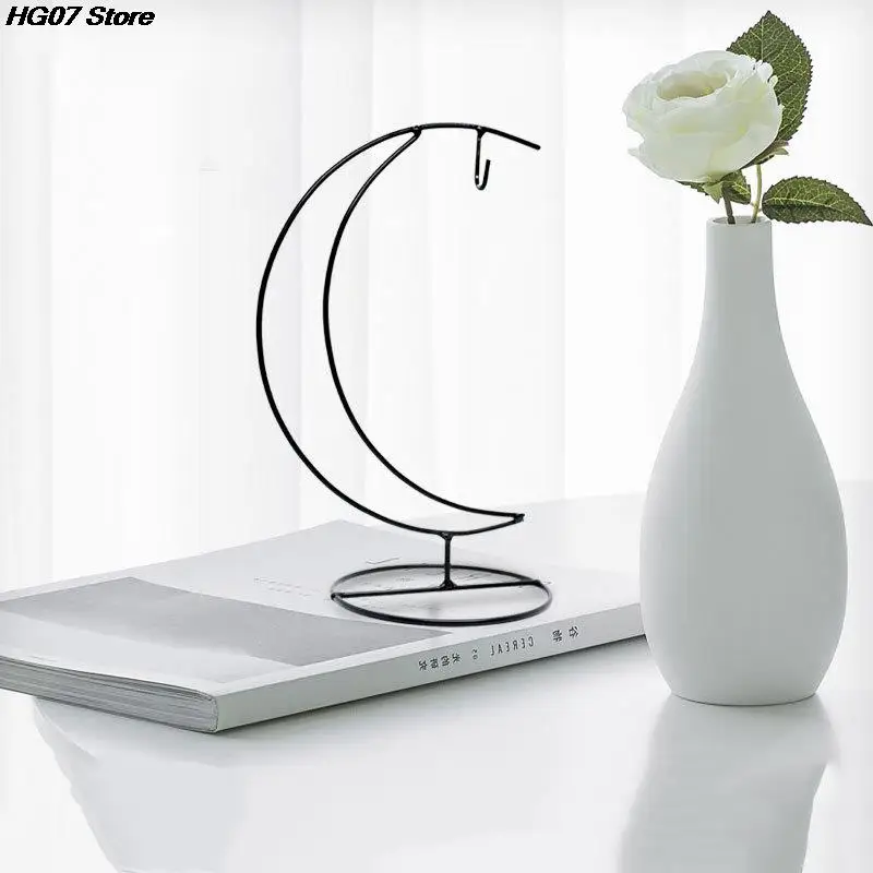 

Hot Hanging Plant Terrarium Metal Stand Tabletop Display Stand Holder for Ornament Plants Succelent Home Office Decoration 2022