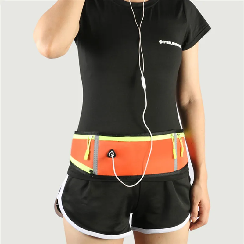 

Sport Running Waist Bag For Women Men Waterproof Comfortable Gym Fanny Bag Safty Reflective Tape Cycling Phone Case Running Belt
