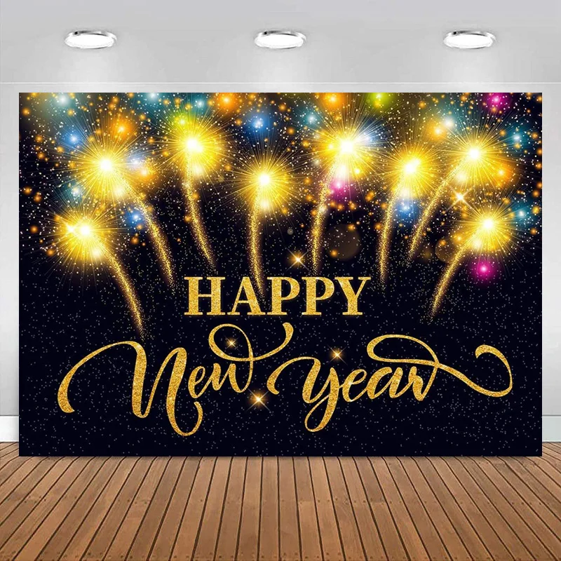

Фотофон с новым годом фейерверк Семейные фотообои Декор фотография фон студия реквизит