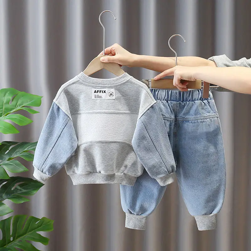 Модный комплект одежды для маленьких мальчиков 2-8 лет весна-осень 2022 детский