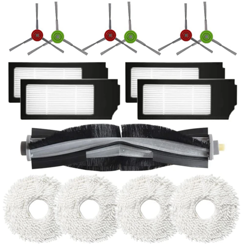 

Replacement Parts Main Brush Side Brushes HEPA Filters Mop Pads For Ecovacs X1omni X1turbo Vacuum Cleaner Accessories