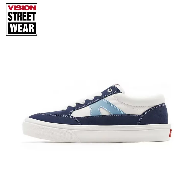 

Уличная одежда VISION, низкие замшевые парусиновые туфли Stick Tea, мужские и женские уличные спортивные туфли, новинка, молочный чай