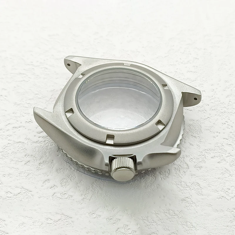 Matte Watch Case Back Cover Transparent Glass Back Fits Seiko SKX007 SRPD Turtle 6105 Tuna Monster NH35 NH36 Diving Case Back