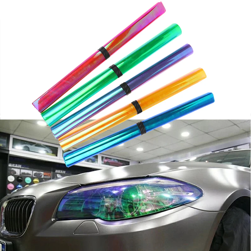 

Автомобильный Стайлинг, фасветильник-Хамелеон, задний фонарь, виниловый ТИНТ, автомобильная наклейка светильник Кая пленка, автомобильный ...