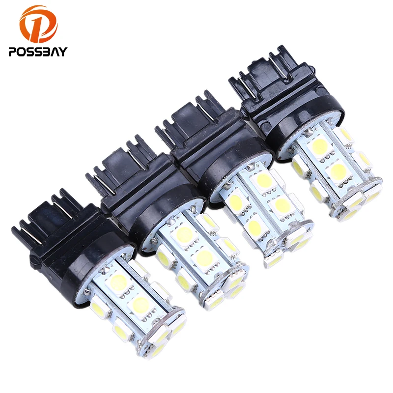 4 шт., супер-белые лампы T20/T25, 13-SMD 5050, DC 12 В