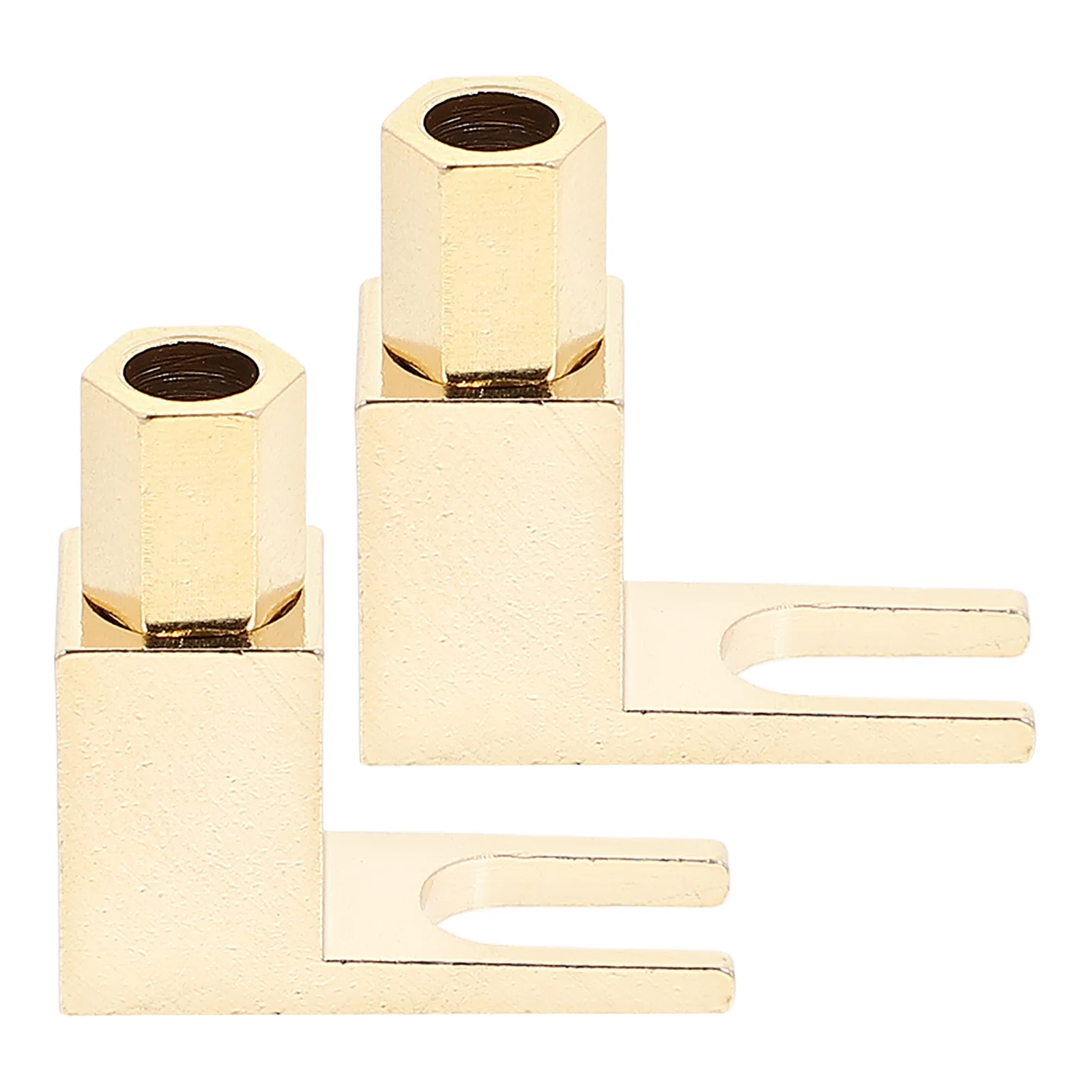 

2pcs Right Angle Banana Plugs Speaker Connectors 90 Degree L Shape Audio Speaker Connectors