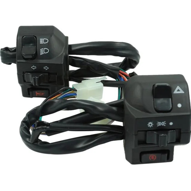 

Рукоятка мотоциклетного переключателя 22 мм, совместима с лампами ZH125, сигнал поворота мотоцикла, кнопка управления фарой