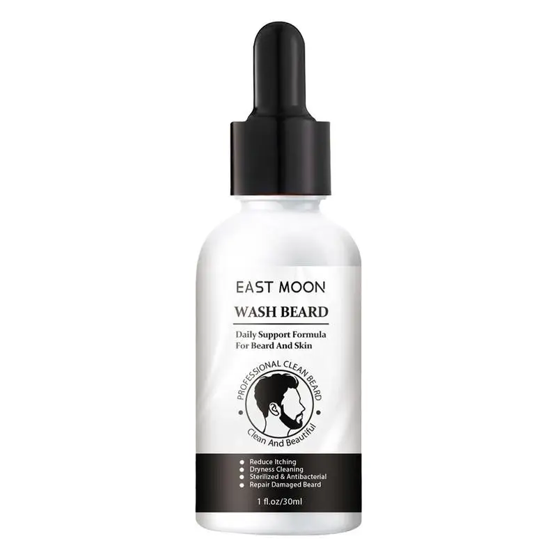 

Кондиционер для бороды, натуральный очиститель бороды с увлажняющими ингредиентами, лосьон для бороды, средство для очистки бороды, смягчает и смягчает
