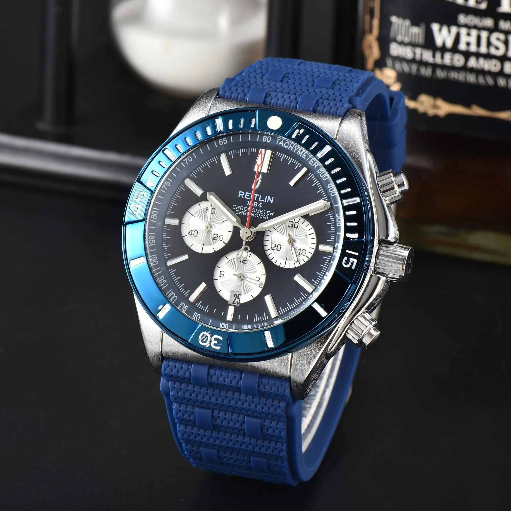 

Часы наручные Breitling Мужские кварцевые, роскошные спортивные автоматические деловые с хронографом, с датой, в стиле ААА