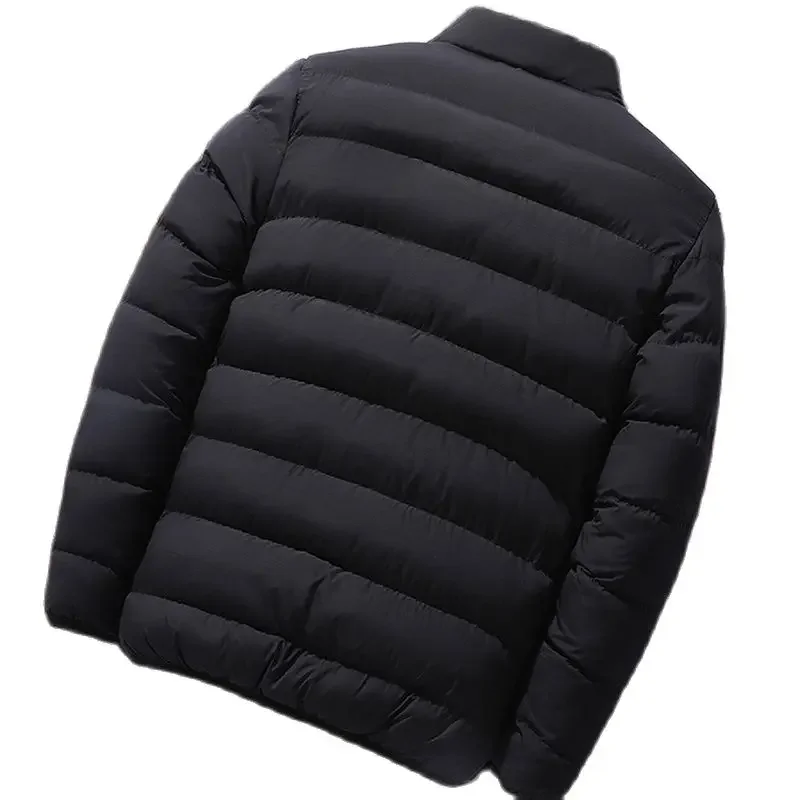 2024 мужская зимняя однотонная куртка модная повседневная ветровка с