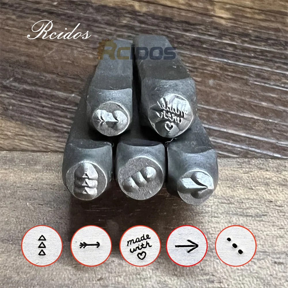 RCIDOS стрелка/рука с любовью металлические ювелирные изделия дизайн произвести впечатление штампы, DIY браслет/ювелирные символы стальные штампы буквы