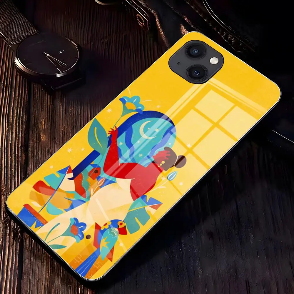 Фото Чехол для телефона Willian Santiago Art для iPhone 17 Pro Max 16 15 14 Pro Max 13 11 X Xs Xr 8 7Plus, стеклянная крышка №4