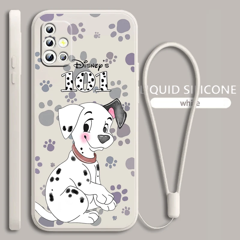 

101 Dalmatians Cute For Samsung Galaxy A71 A51 A81 A91 A41 A31 A21S A11 A01 A50 A30 A20S Liquid Rope Phone Case Coque Capa Cover