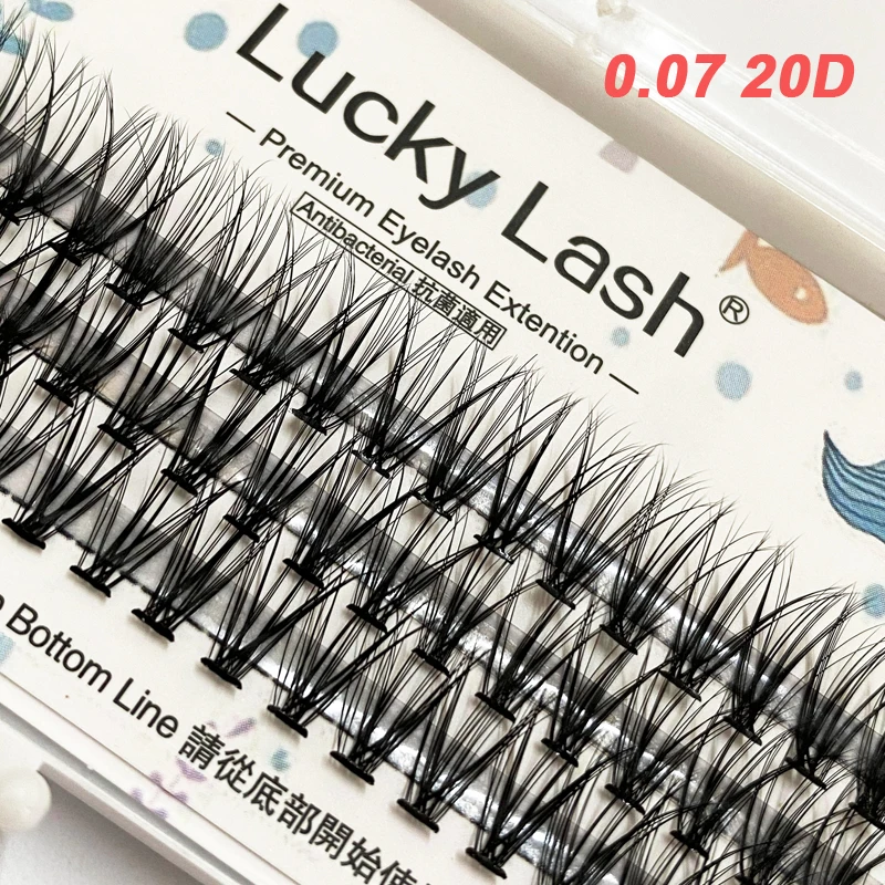Фото Натуральные длинные Индивидуальные расклешенные ресницы, накладные ресницы, 60 пряди ков/коробочка, макияж, 20D норковые ресницы для наращивания №2