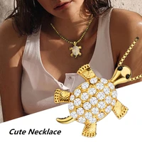 new accessories attract cute sea turtle charm necklace women jewelry animal pendants tortoise clavicle collane jewelry