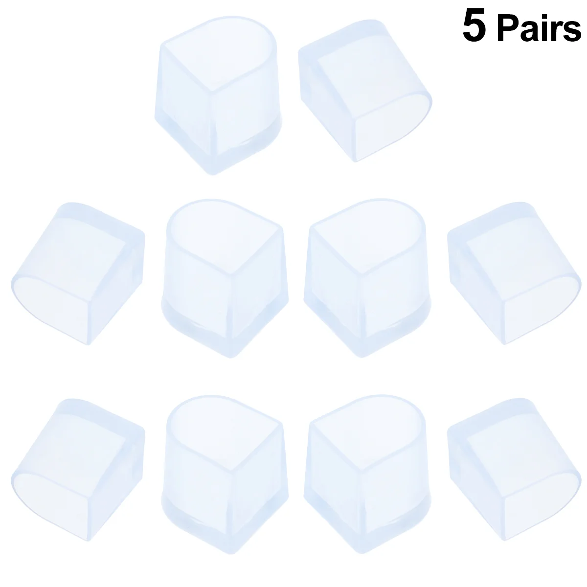 

5 Pair High Heel Grass Covers Heel Grass Walking Protection Caps Anti Skid Shoe Covers Ladies Shoe Stoppers ( Size ）