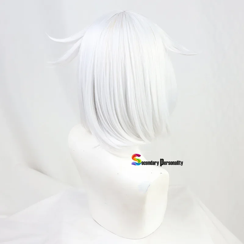 Парик для косплея из аниме паймон серебристо-серый