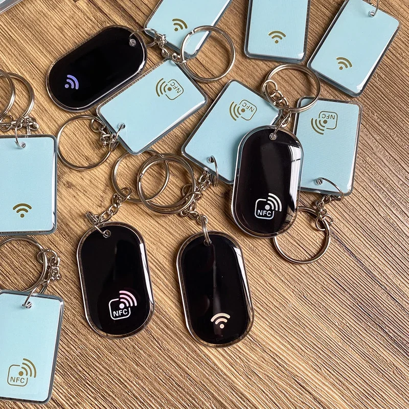 13 56 МГц NFC213 Чип NFC Expoy Брелки 144 байта TAG Key ISO14443A RFID-брелки Токен для всех с