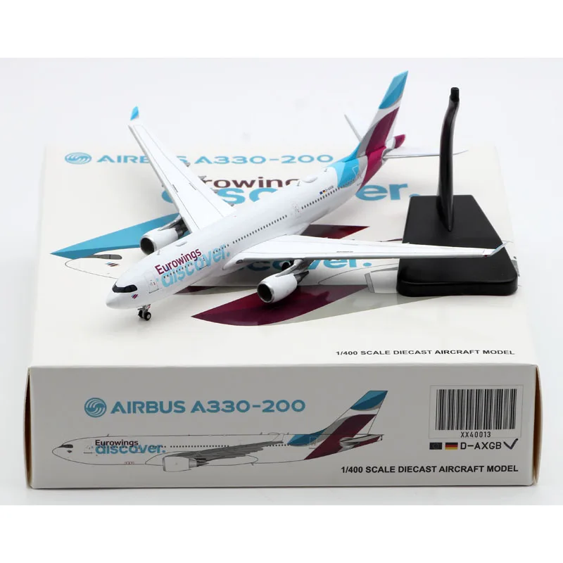 Фото XX40013 Коллекционный самолет из сплава в подарок JC Wings 1:400 Eurowings Discover Airlines Airbus A330-200 Литая под давлением модель самолета D-AXGB №1