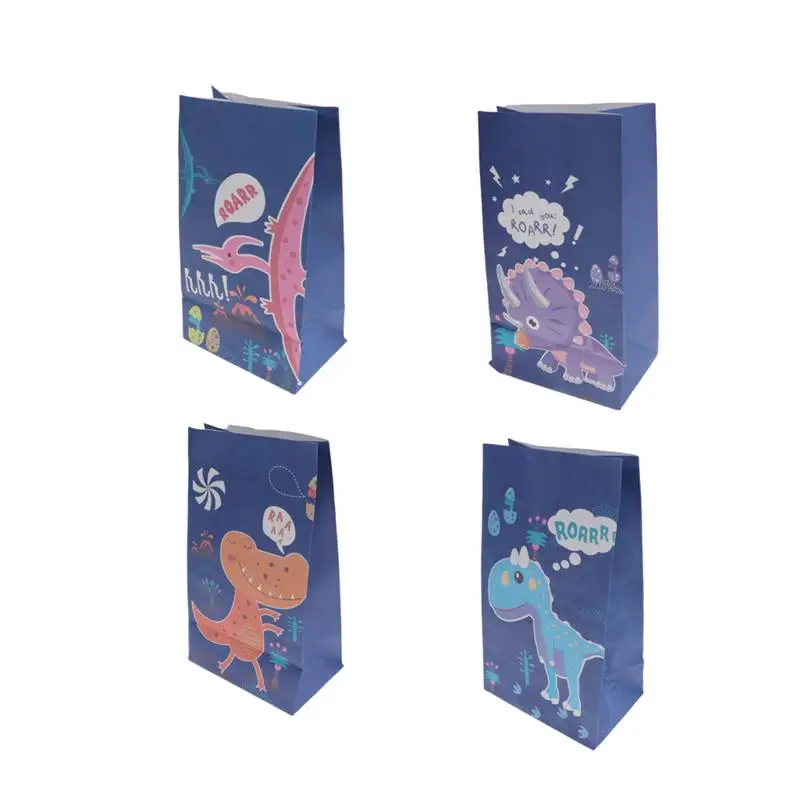 

12 шт., бумажные пакеты в виде динозавров