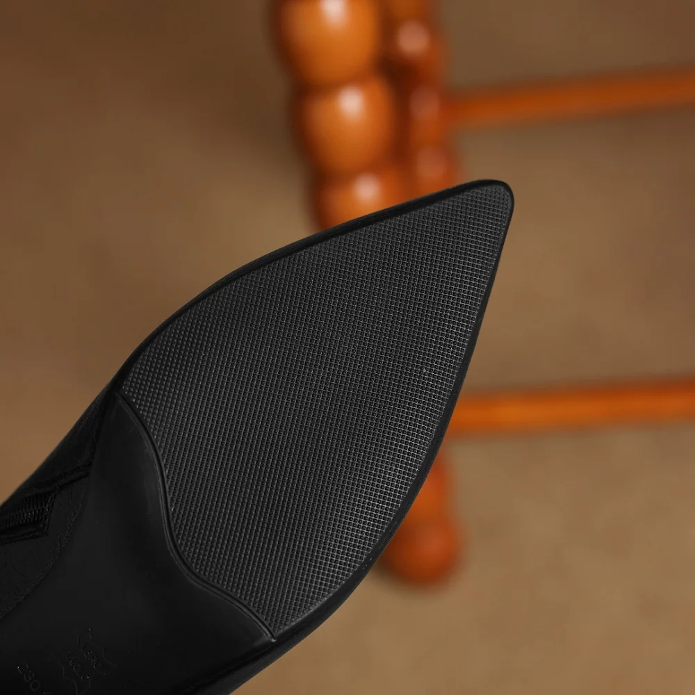 【EUNICE YUN】Женские лаконичные ботильоны ручной работы из натуральной кожи