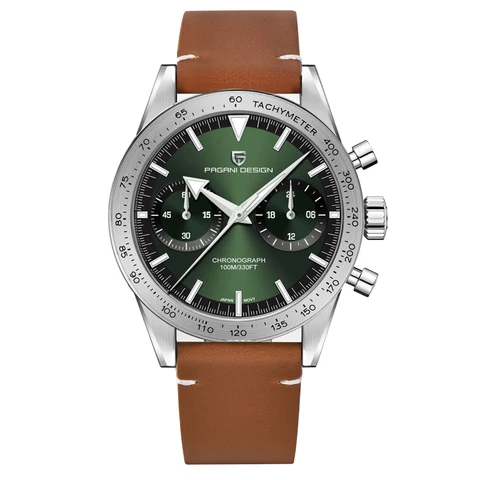 PAGANI DESIGN мужские кварцевые наручные часы в роскошном стиле со скрытой застежкой, корпус из нержавеющей стали, круглая форма