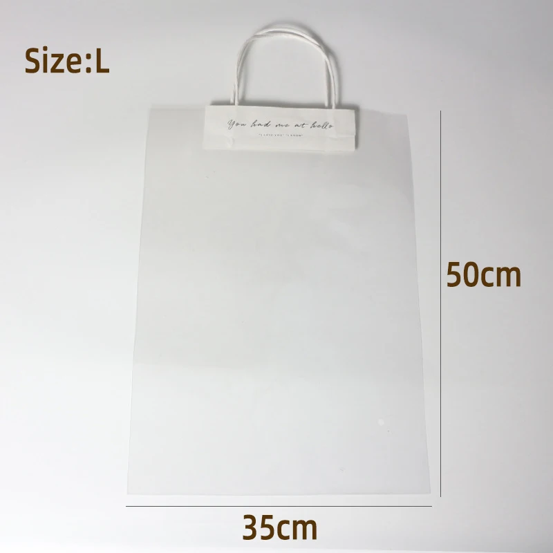 

Прозрачные пакеты для букетов с ручкой