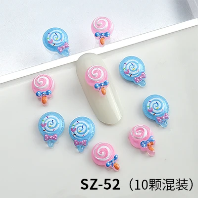 Новинка 10 шт./пакет Q-версия Мультяшные конфеты леденец красочные милые для