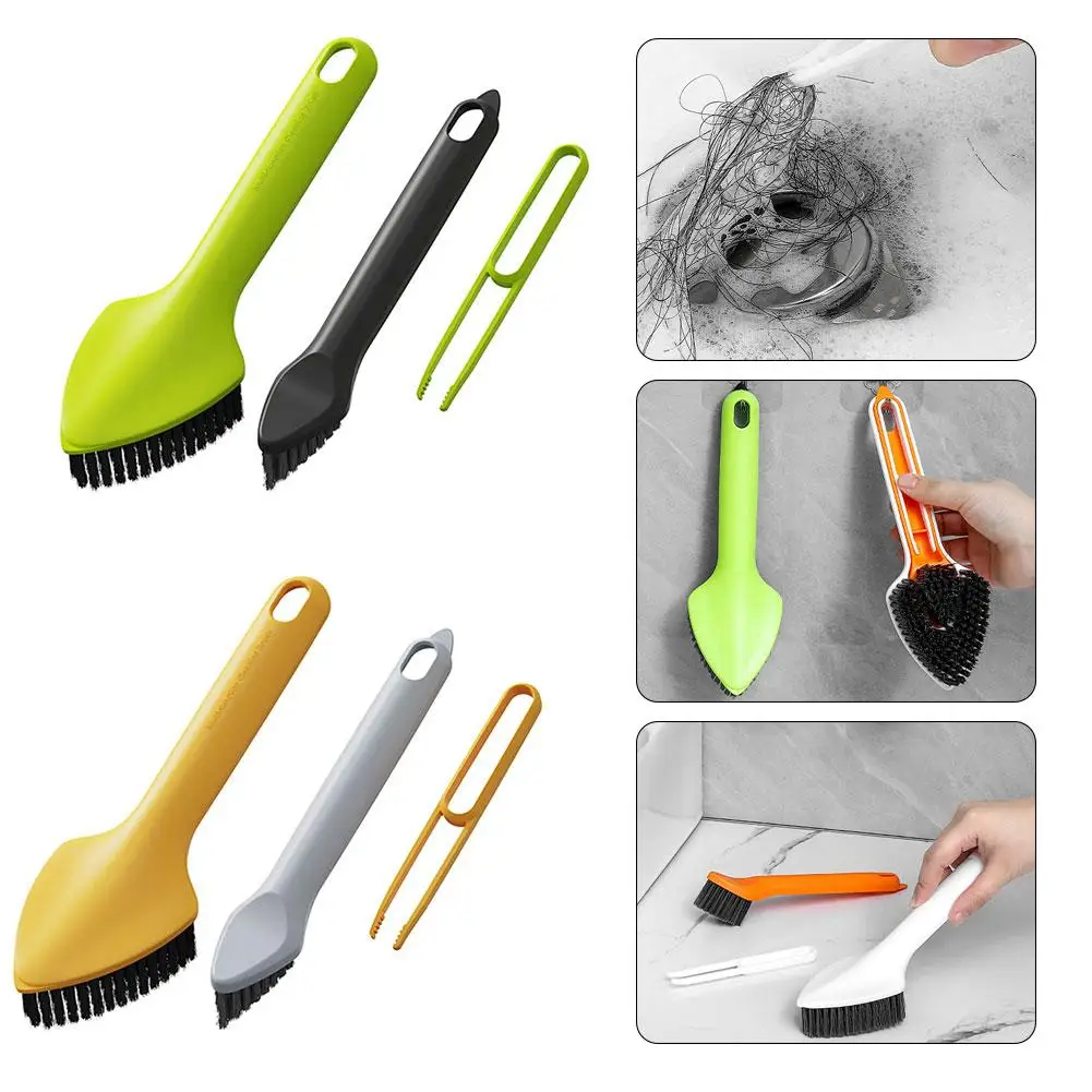 

Three In One Cleaning Brush Plastic Material Home Multifunctional Brush Brush Gap Groove Triangle Cleaning Floor B5Y7