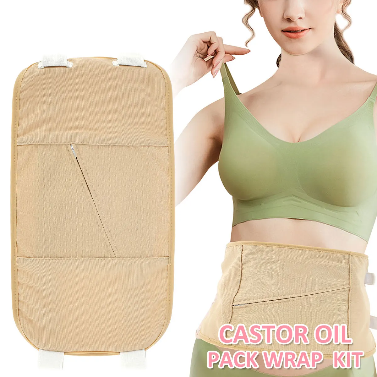 

Essential Oil Pack for Waist Reusable Oil Wrap Mess-Free Oil Pack Wrap with Adjustable Straps Comfortable Oil Pack Leak-proof
