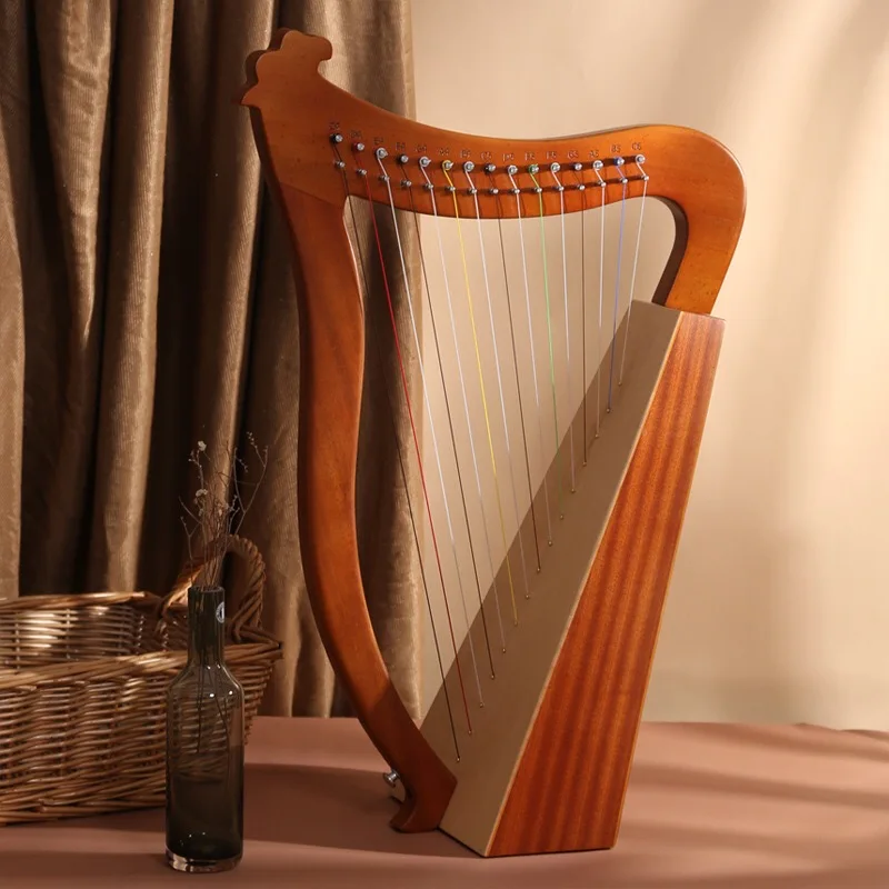 

Деревянные 15 струн мандолина профессиональная Harp Лира музыкальная маленькая классическая деревянная Harp Lyre пользовательские вертикальные ...