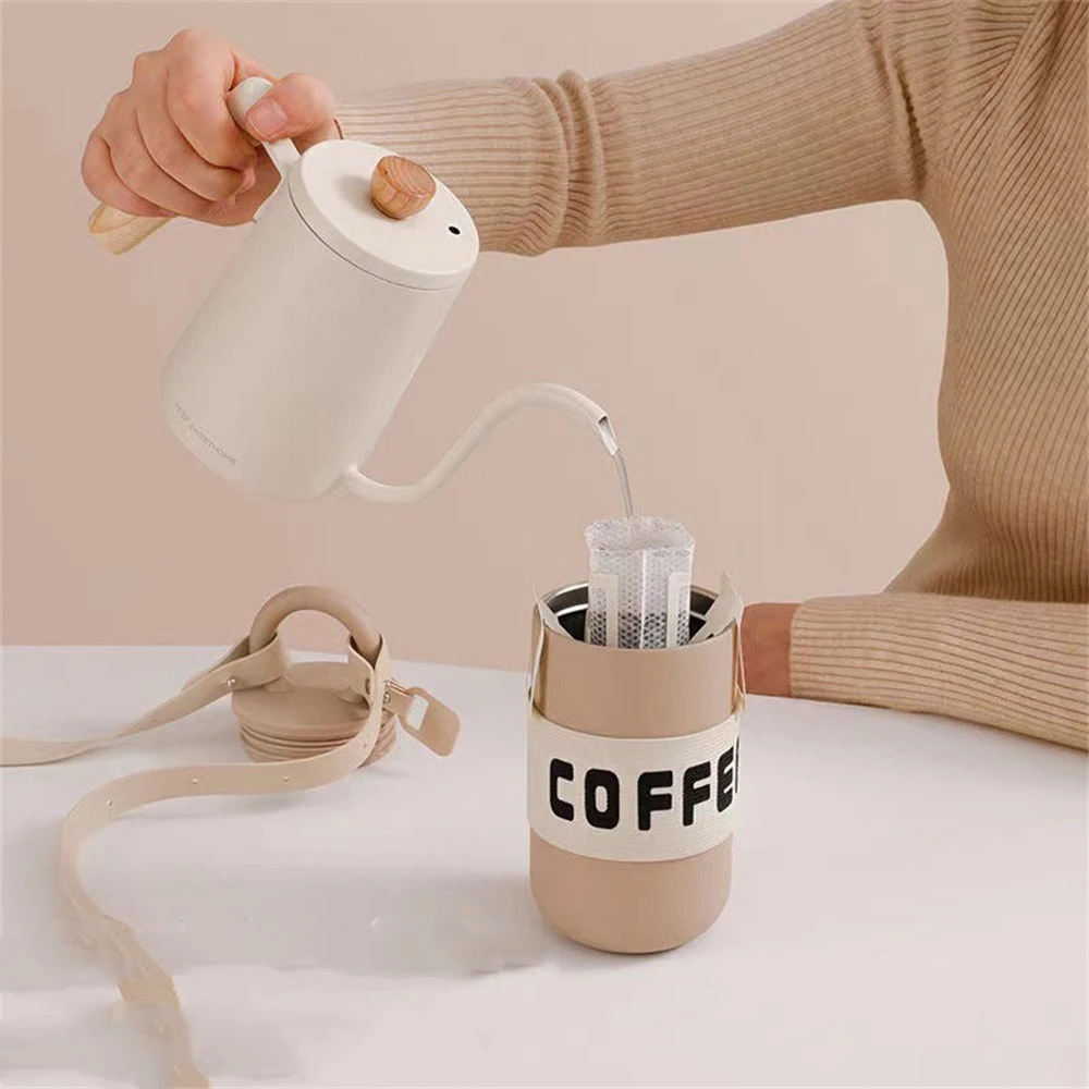 

Portable Thermos Cup Coffee Cup Corrosion Resistant Easy To Clean 460ml Water Cup Vacuum Cup Odorless Stainless Steel Water Cup