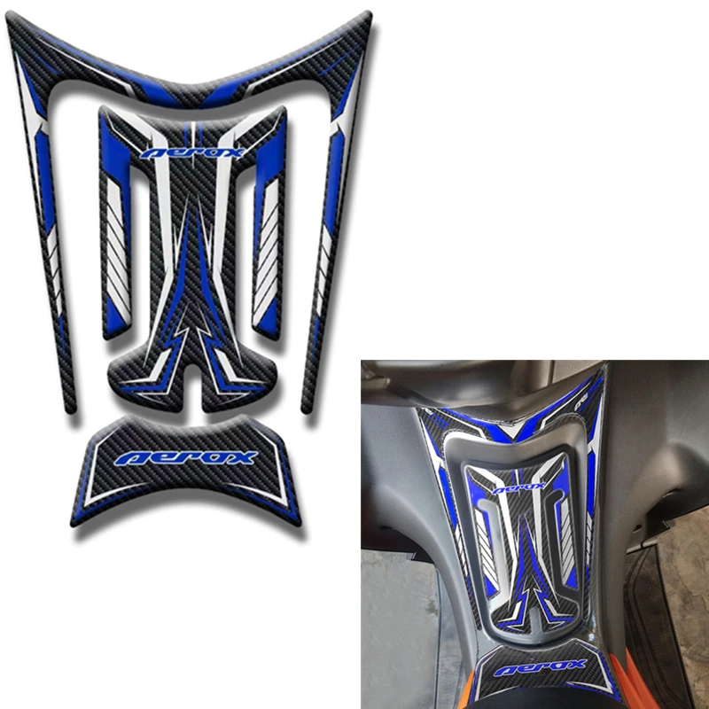 

For Yamaha NVX155 AEROX155 Carbon Fiber Motorcycle Sticker Epoxy Process Fuel Tank Protector Pad Decal