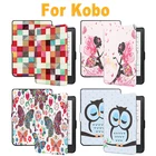 Чехол с рисунком для Kobo Clear HD 6-дюймовый умный защитный чехол для электронной книги Чехол из искусственной кожи с функцией автоматического снапробуждения чехол для Kobo