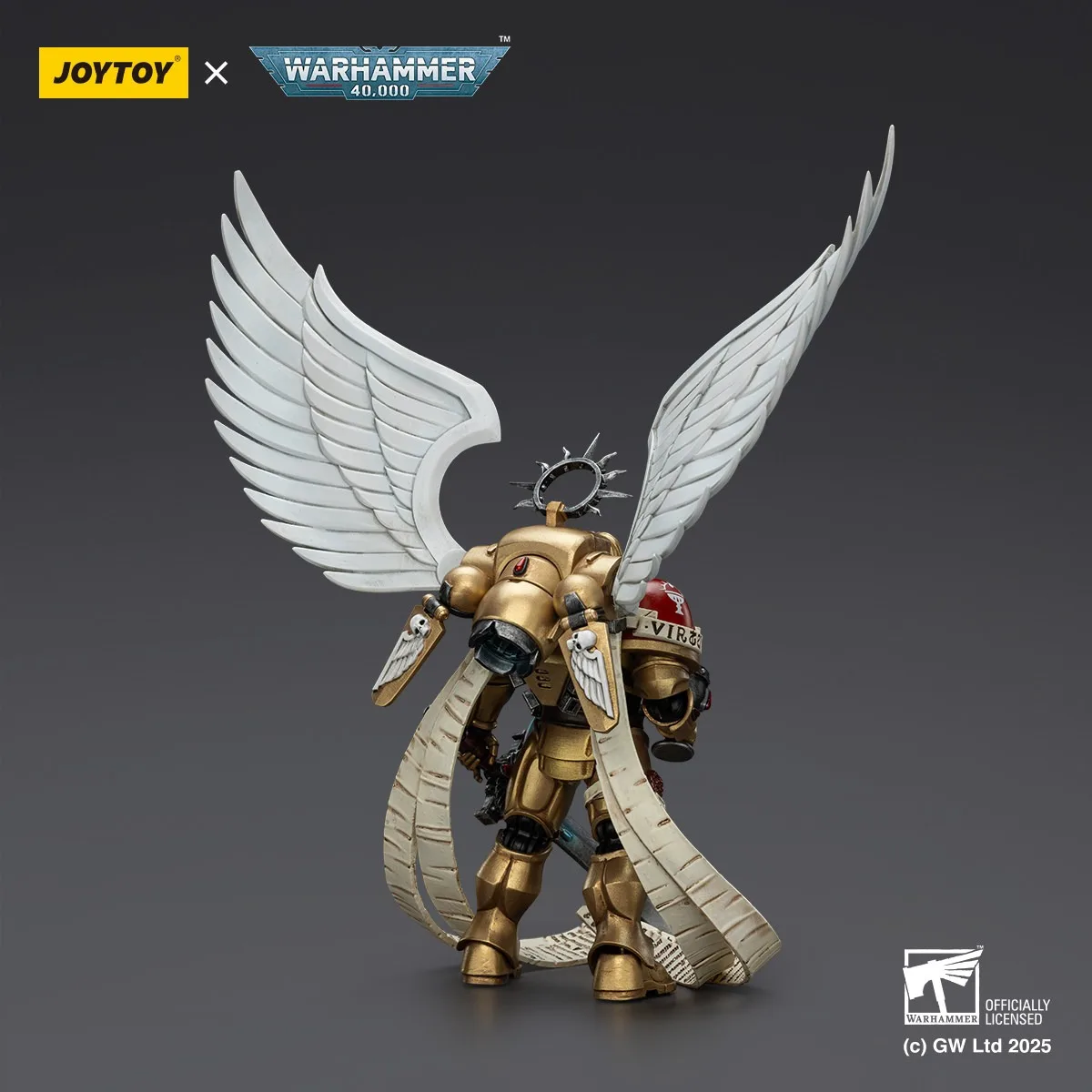 Фото Фигурки JOYTOY Warhammer 40k 1/18: Blood Angels The Sanguinor с мечом Encarmine Broadsword, модель-игрушка, подарок для мальчиков, 3,75 дюйма №2