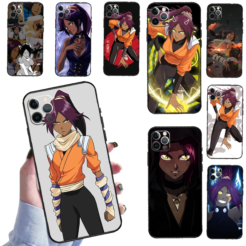 Yoruichi Shihoin Отбеливатель Аниме для iPhone 14 12 13 Pro X XS XR 7 8 Plus 11 Pro Max SE2 Funda Coque Capa полное покрытие