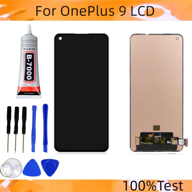 6 55 &quotAMOLED для OnePlus 9 LE2113 ЖК-дисплей сенсорный экран замена ЖК-панели OnePlus9