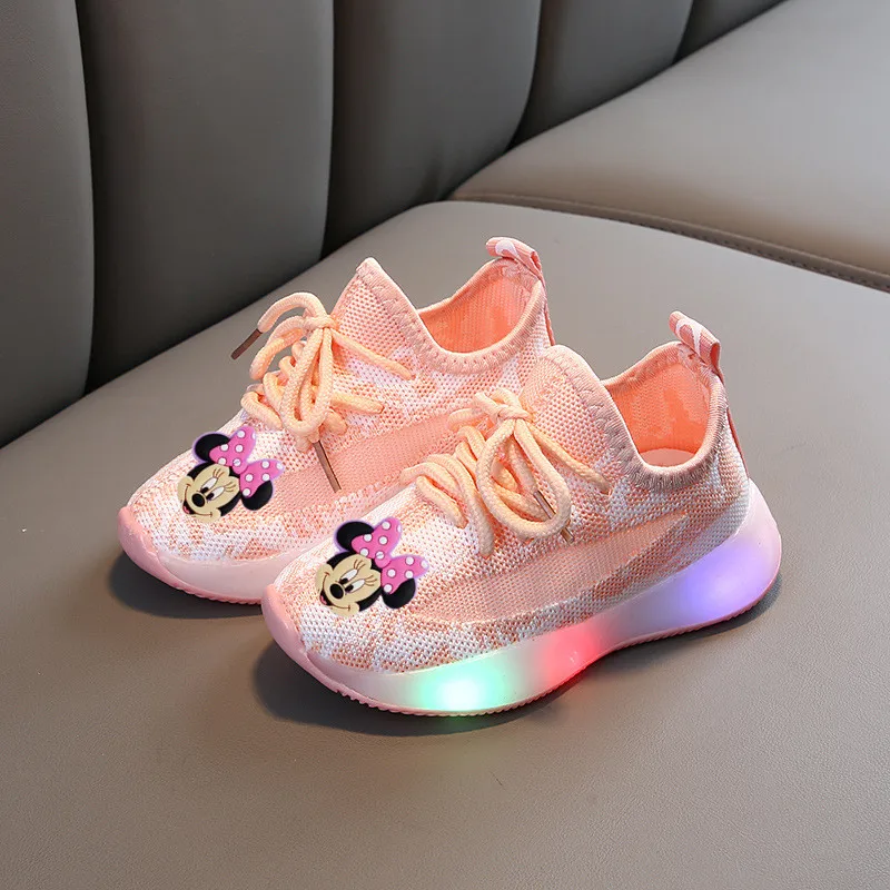 

Детская Нескользящая спортивная обувь с мягкой подошвой, со светодиодсветильник кой