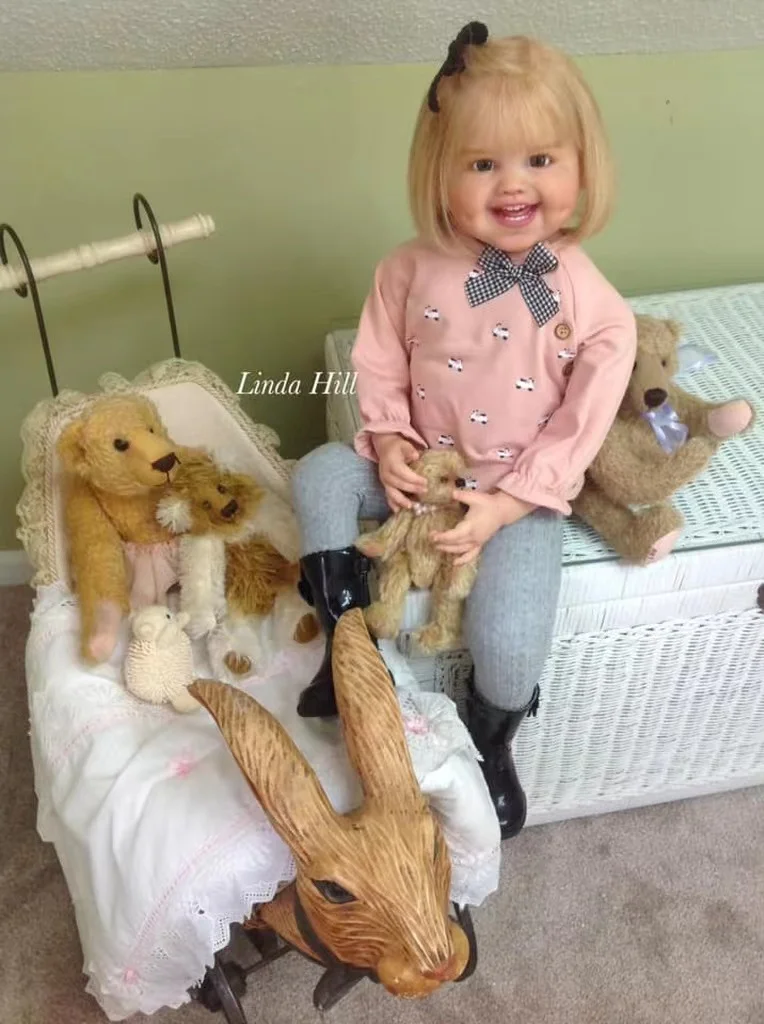 32inch Bebe Reborn Doll Kit Dimple Without Connectors  Popular Rare Limited Sold Out Edition with Body and Eyes Unpainted Kits