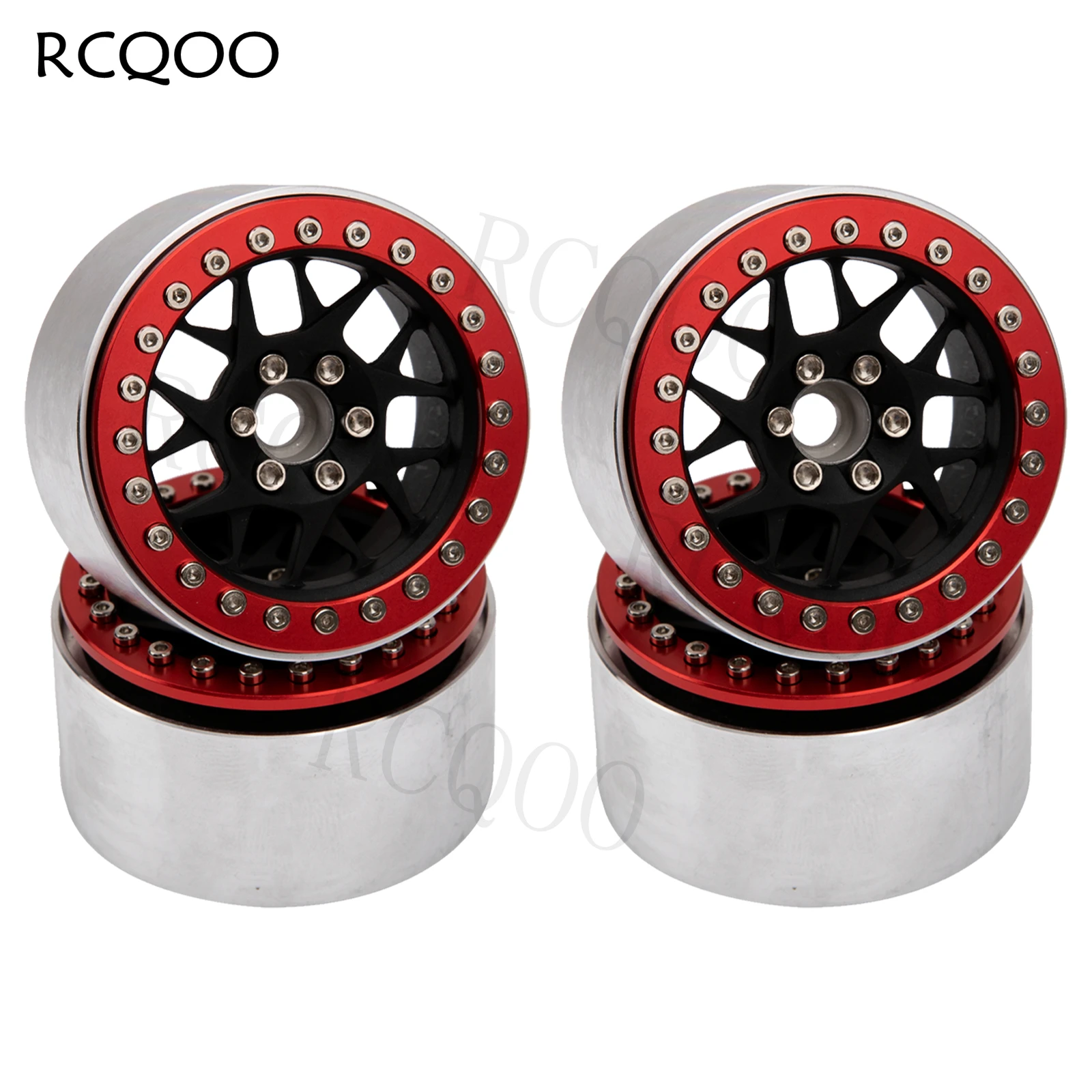 

Aluminum 2.2" RC Beadlock Wheels Rims 35mm Compatible with 1/10 RC Axial Wraith RR10 YETI SCX10 D90 Traxxas TRX4 CC01 Crawler Ca
