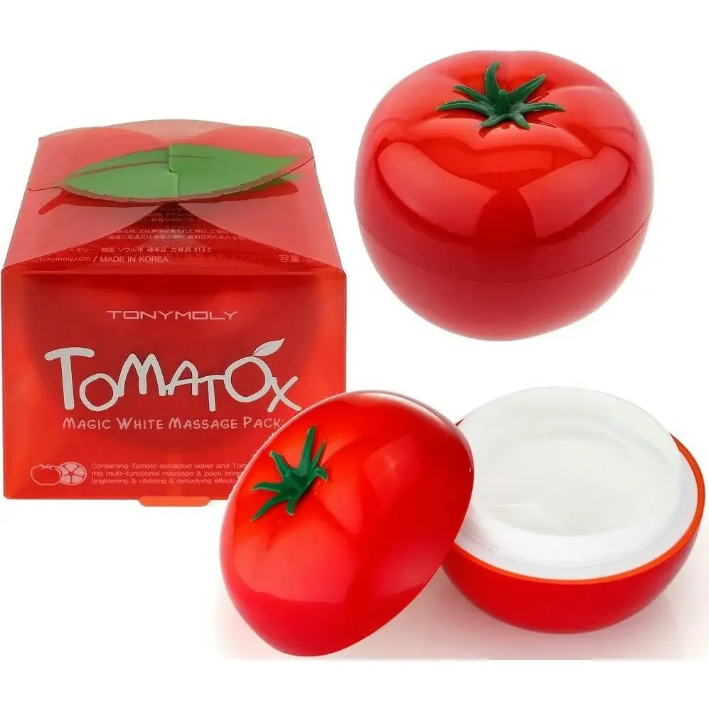 Фото TONYMOLY Tomatox Magic Massage Pack 80г – Корейская косметика для лица, ночная маска для ухода за кожей №2