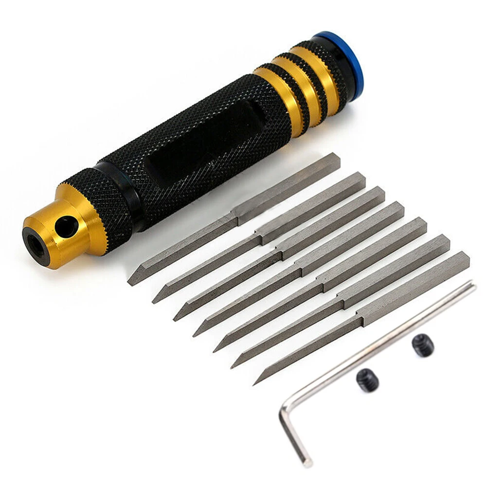 Scribe Pusher Hand Tool Prime Model Scriber With Blade Gundam Resin Carved Hobby Cutting Tool For RC Car Handle Model Wire Cut