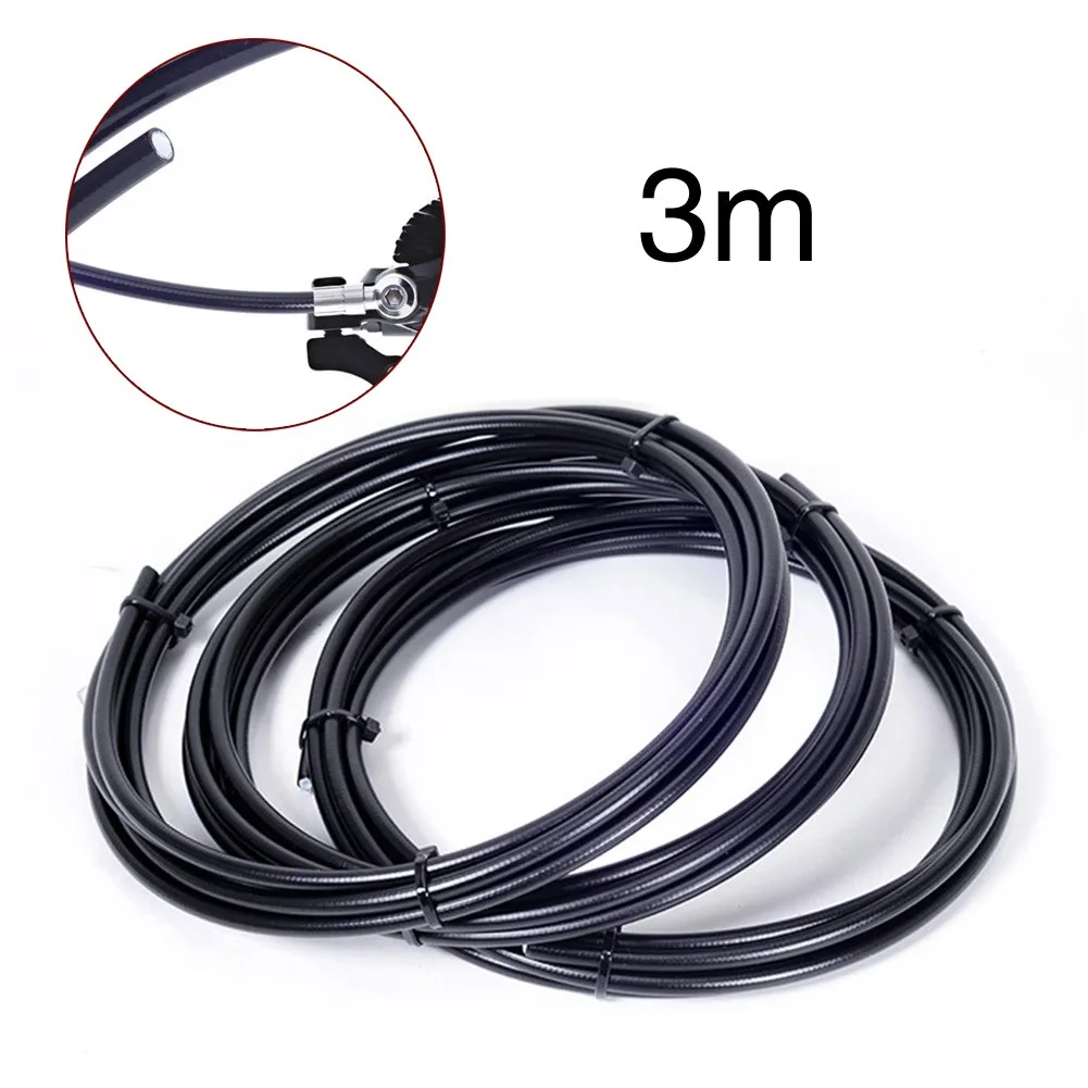 

Bicycle Brake Hose 5mm Hydraulic Oil Disc Brake Nylon Braided Hose Bag MTB Bicycle Brake Hosing Cable Set Kit Black Bike Accs
