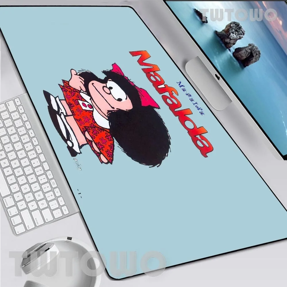 

Mafalda Mouse Pad Gamer Large Home New Custom MousePads keyboard pad Mouse Mat Office Soft Laptop Anti-slip Mouse Mat