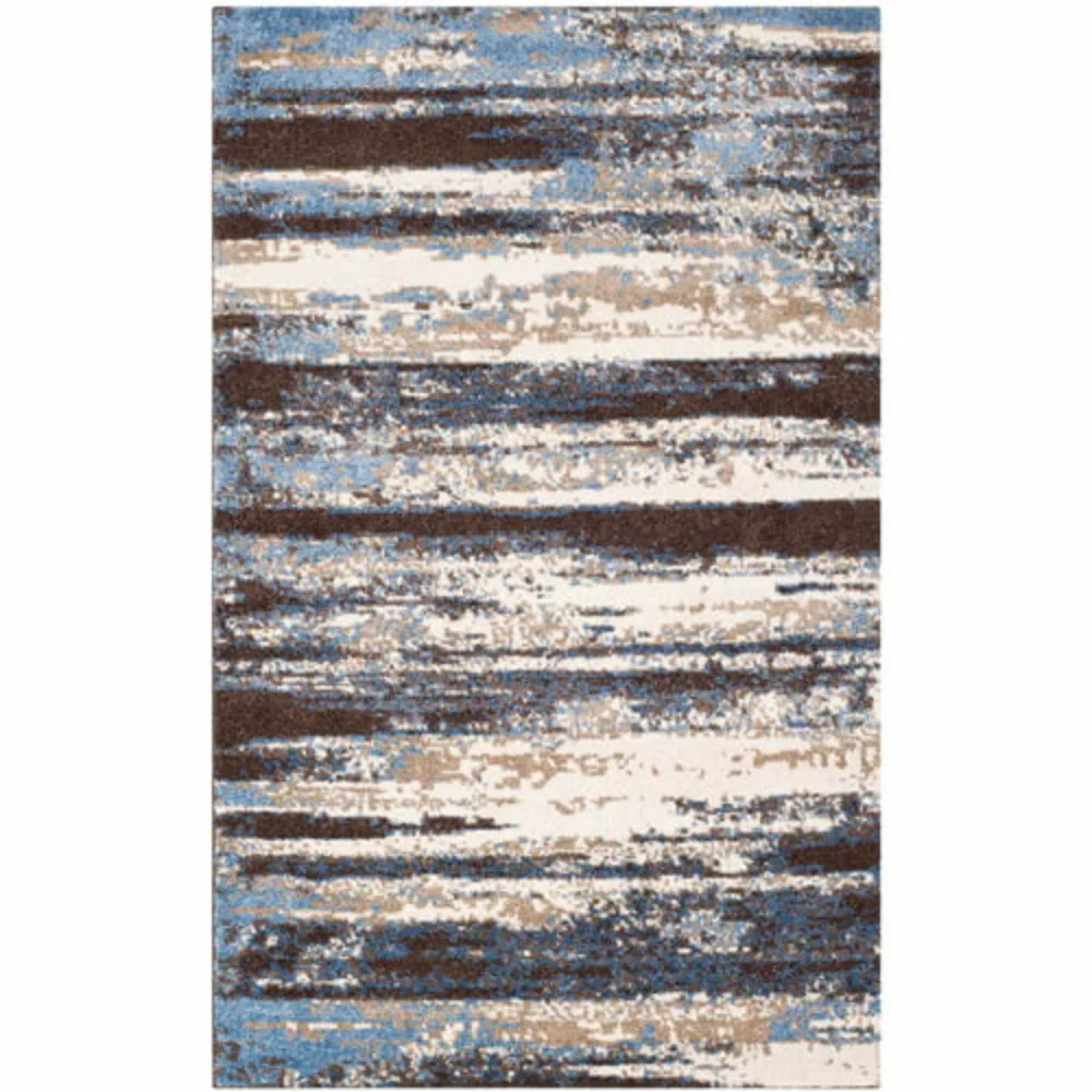 

SAFAVIEH Retro Collection RET2138-1165 Cream / Blue Rug