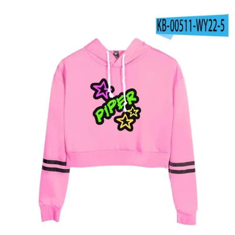 Свитшот женский укороченный в стиле хип-хоп с длинным рукавом