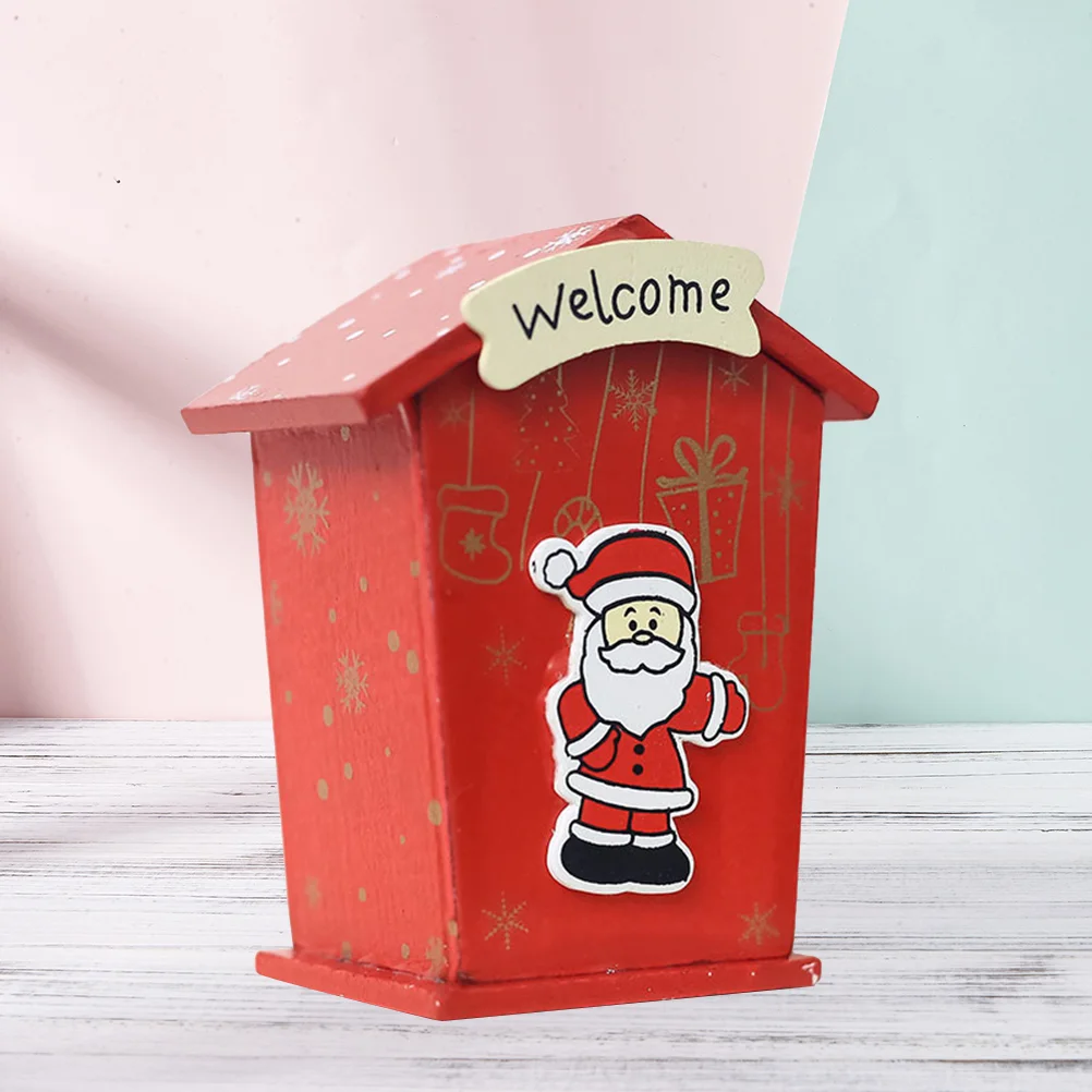 

1 pc Christmas Themed Box Creative House Piggy Bank for Children