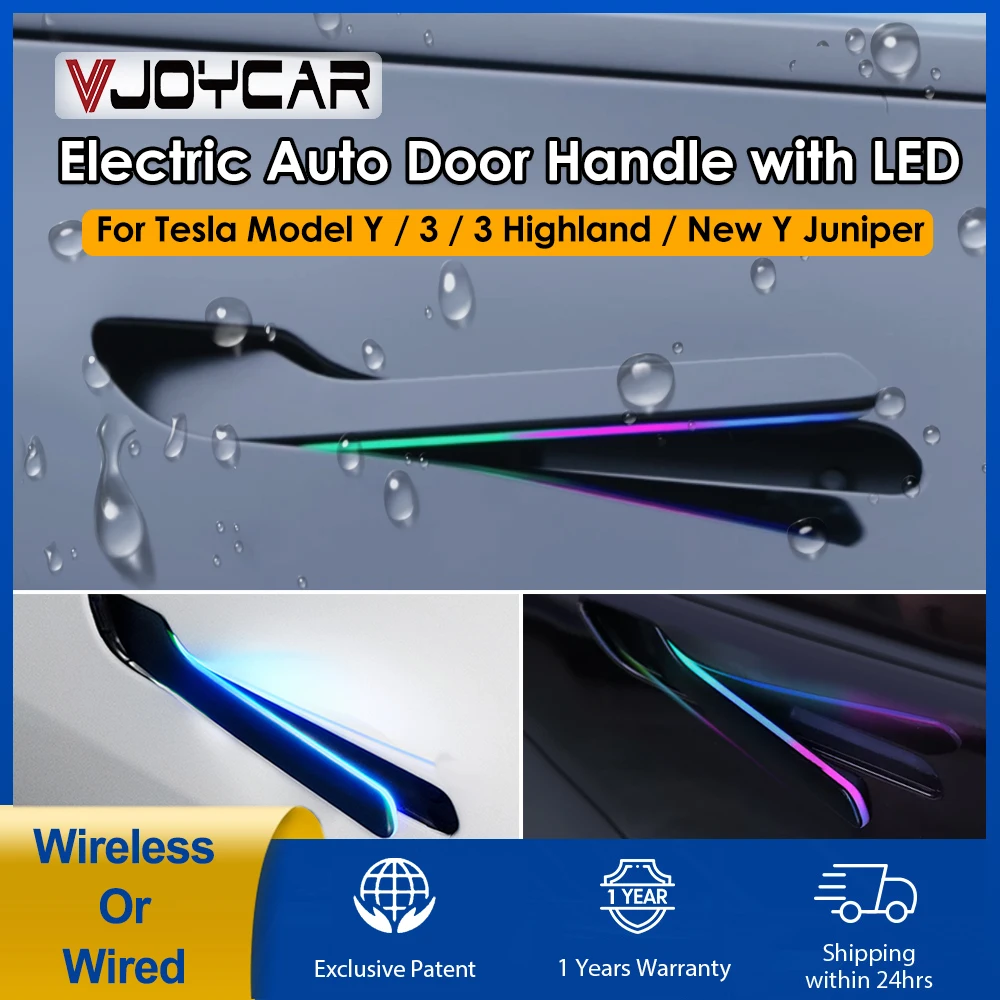 

Модель Y Электрическая автоматическая дверная ручка New Y Juniper Новая 3, автоматическая дверная ручка, красочный руль для Tesla Model 3